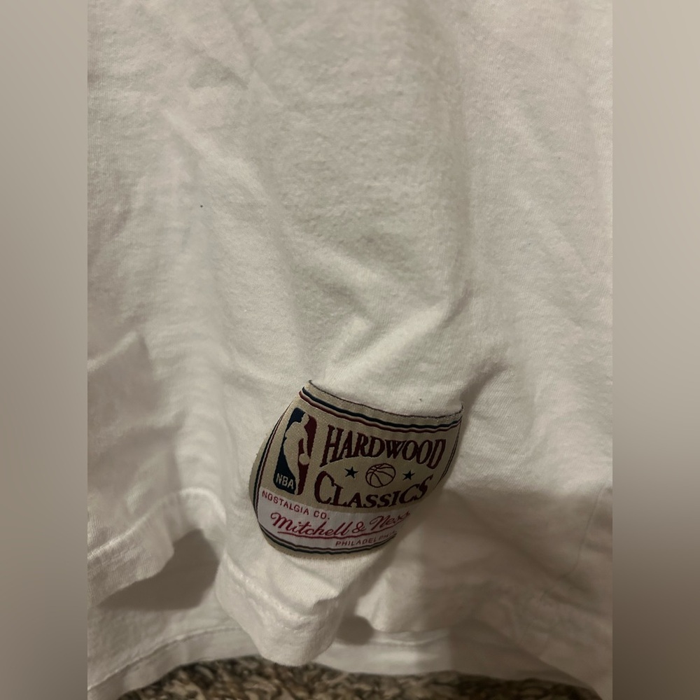 Utah Jazz Shirt Men’s XL White John Stockton #12 Mitchell & Ness Basketball NBA - Picture 2 of 6
